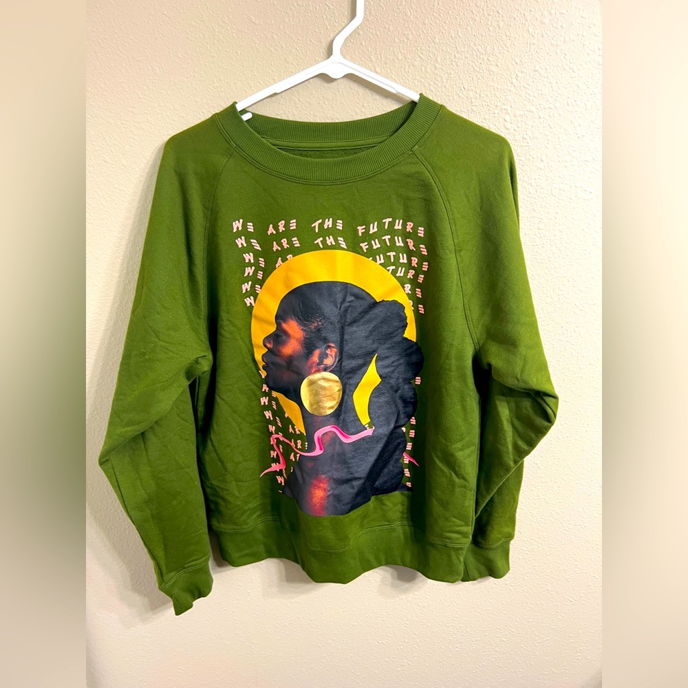 Target Women’s Black History Month Green Crewneck Sweatshirt Size Small